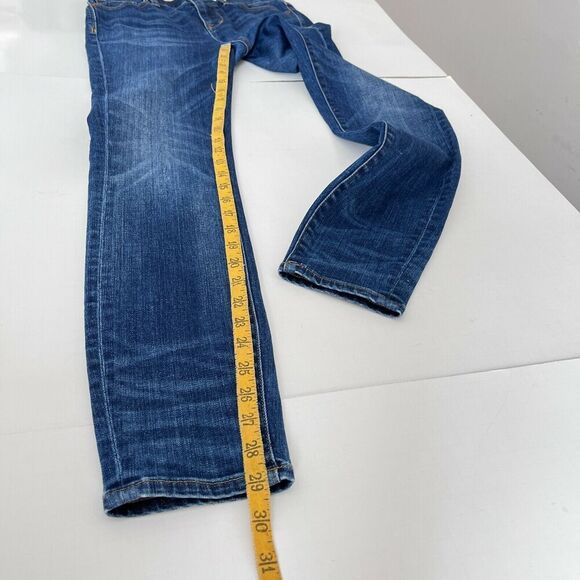 Madewell Jeans Women 26 Blue High Riser Skinny Medium Wash Distressed Stretch - Picture 10 of 11